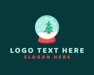 Snow - Snow Globe Christmas logo design