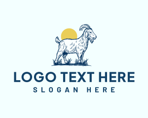 Goat - Goat Farm Livestock logo design