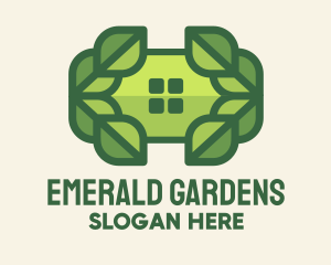 Green Leaf Window logo design