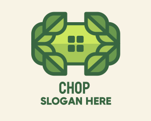 Village - Green Leaf Window logo design