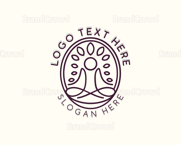 Spiritual Leaf Meditation Logo