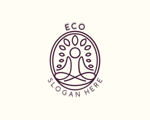Spa - Spiritual Leaf Meditation logo design
