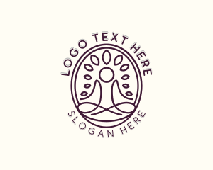 Spiritual Leaf Meditation Logo