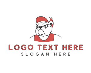 Dog Cap Character Logo