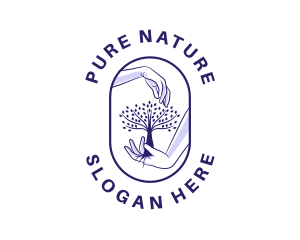Organic Nature Tree logo design