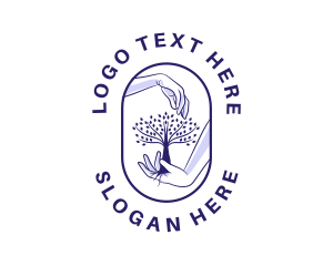 Natural - Organic Nature Tree logo design