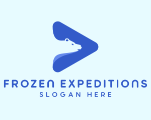 Antarctic - Bear Play Button logo design