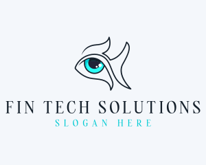 Fins - Fish Eye Vision logo design