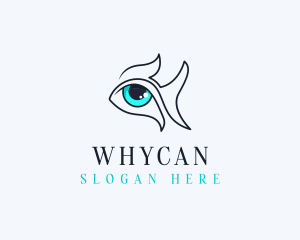 Contact Lens - Fish Eye Vision logo design