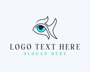 Lens - Fish Eye Vision logo design