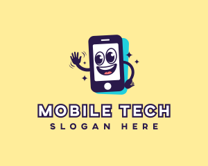 Mobile - Cartoon Mobile Cellphone logo design