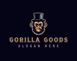 Smoking Monkey Hat logo design