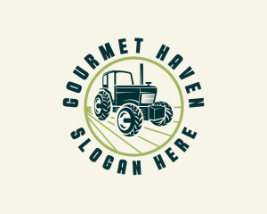 Agriculture Farming Tractor logo design