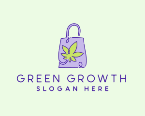 Weed Paper Bag logo design