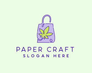 Weed Paper Bag logo design