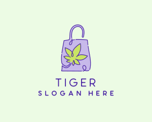 Cbd - Weed Paper Bag logo design