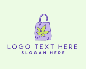 Paper Bag - Weed Paper Bag logo design