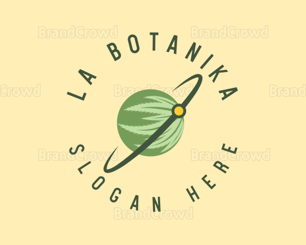 Marijuana Planet Leaf Logo