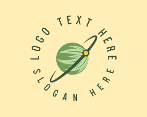 Marijuana Planet Leaf Logo