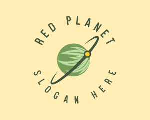 Marijuana Planet Leaf logo design