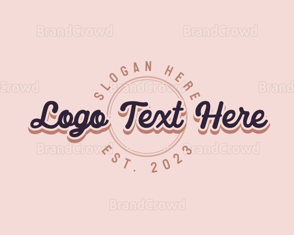 Retro Cursive Business Logo