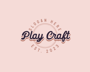 Retro Cursive Business logo design