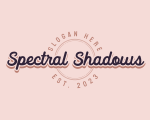 Retro Cursive Business logo design