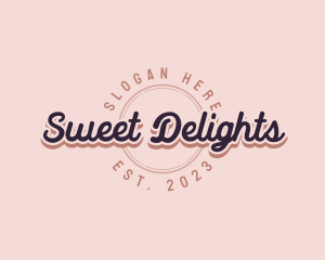 Retro Cursive Business logo design