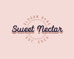 Retro Cursive Business logo design