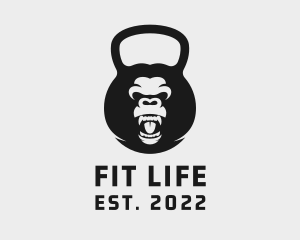 Gorilla Kettlebell Fitness logo design