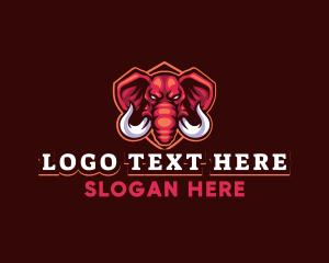 Mascot - Wild Gaming Elephant logo design