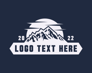 Traveler - Mountain Scenery Banner logo design