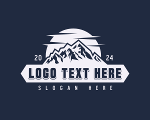 Adventure - Mountain Scenery Banner logo design