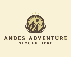 Mountain Trekking  Adventure  logo design