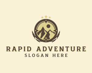 Mountain Trekking  Adventure  logo design