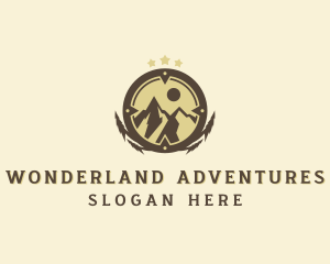 Mountain Trekking  Adventure  logo design