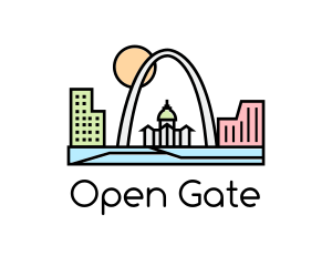 Gateway - Urban City Landmark logo design
