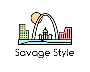 Urban City Landmark  logo design