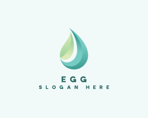 Organic Leaf Water Logo