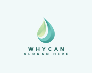 Organic Leaf Water Logo