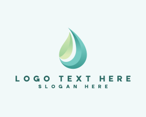 Organic Leaf Water Logo