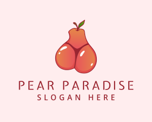 Pear - Fruit Bikini Thong logo design