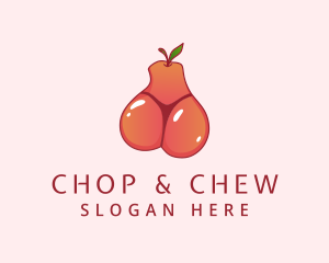 Pear - Fruit Bikini Thong logo design