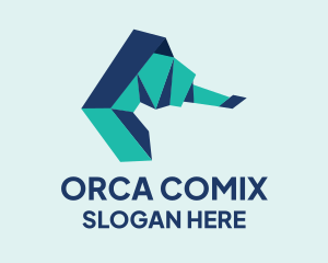 Seahorse Origami Craft Logo