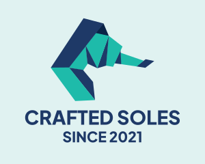 Seahorse Origami Craft logo design