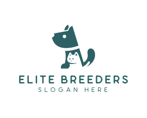 Pet Shop Dog Kitten logo design