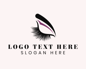 Lash Extension - Beauty Cosmetic Eye logo design