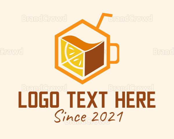 Hexagon Fruit Juice Logo