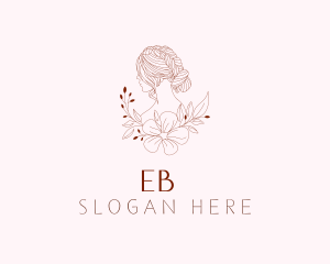 Flower - Nature Feminine Hairdresser logo design