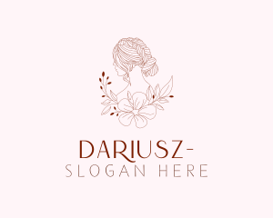 Nature Feminine Hairdresser logo design